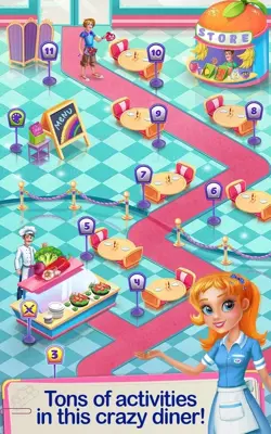 Crazy Diner Day android App screenshot 2